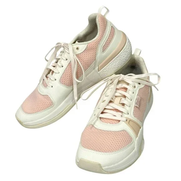 OluKai Women's Anau Court Pickleball Sneakers Rose Dust/Pink White EUC Size 9.5 - Picture 13 of 13